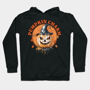 Pumpkin Charm Halloween Jack O Lantern Hoodie